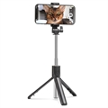 Multifunktionel Selfie Stang & Tripod Stativ K22-D - Sort