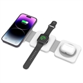 3-i-1 Trådløs Oplader til iPhone, Apple Watch, og AirPods W41 - Sort